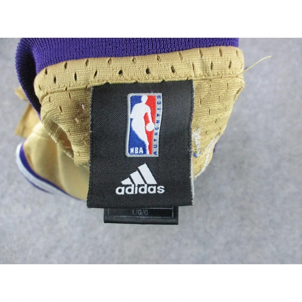 VINTAGE Mike Bibby Sacramento Kings Basketball Jersey Mens Large Gold Adidas NBA